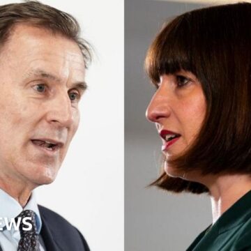 Jeremy Hunt and Rachel Reeves in election battle over tax cuts