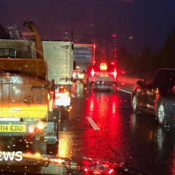 Drivers trapped for hours in Edinburgh city bypass flooding