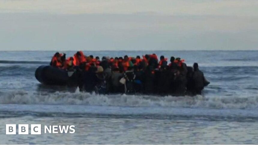 Watch: BBC crew captures moment migrants board small crowded boat to UK from France