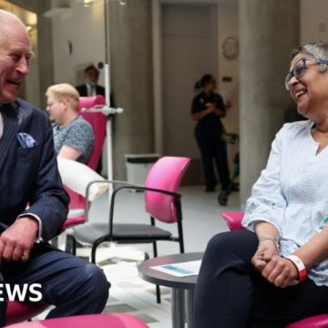 Watch: King Charles smiles on arrival at cancer centre as he returns to public duties