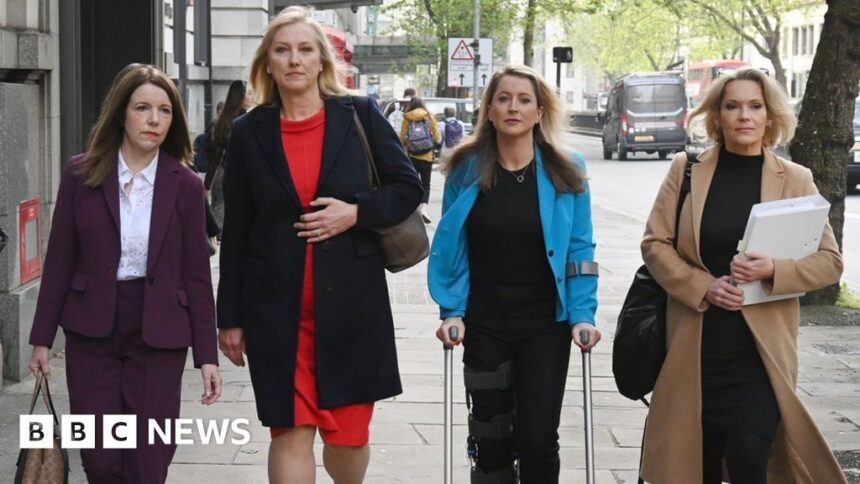 Four presenters begin legal action against BBC