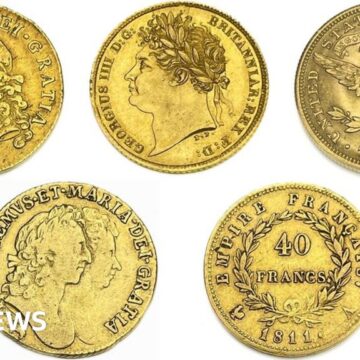 'Treasure trove' of gold coins up for auction