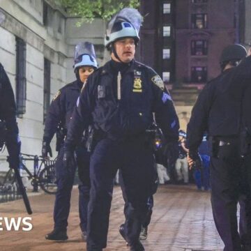 NYPD officer fired gun while clearing Columbia protest