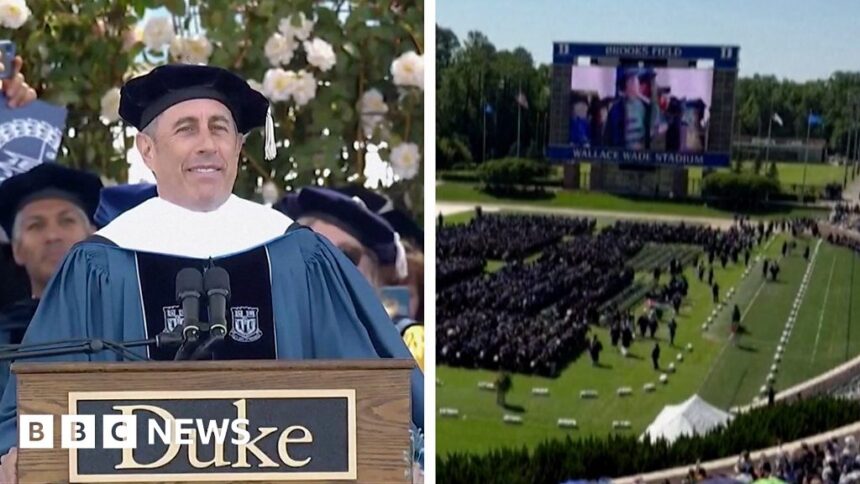 Duke students walk out ahead of Jerry Seinfeld graduation speech