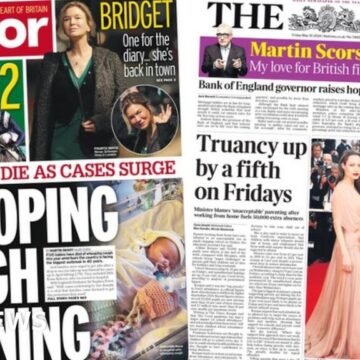 Newspaper headlines: ‘Whooping cough warning’ and Friday ‘truancy up’