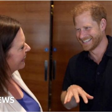 Prince Harry tells BBC ‘it’s great’ to be back in UK