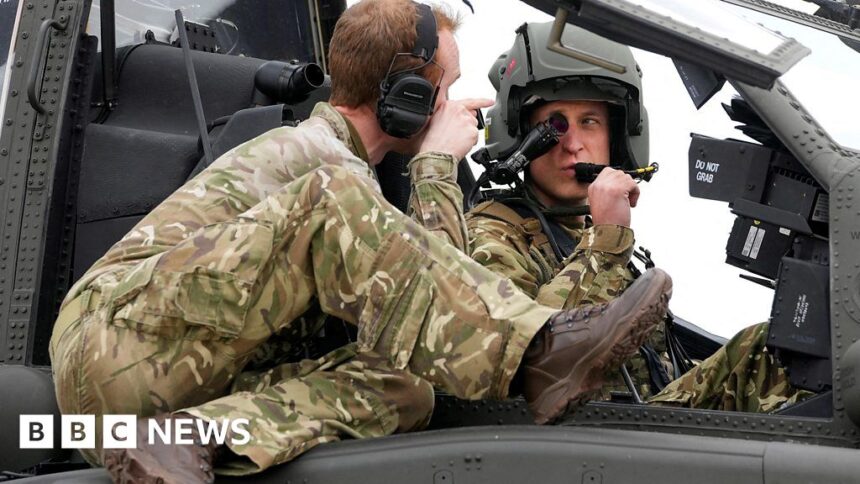 Prince William flies helicopter as Army Air Corps’ new colonel-in-chief