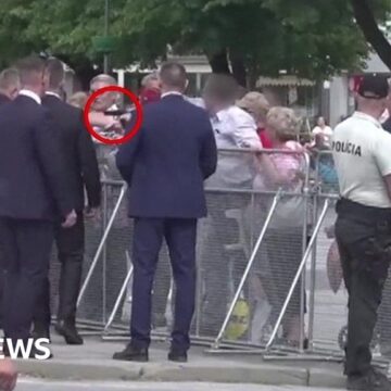 Moment leading up to shooting of Slovak PM