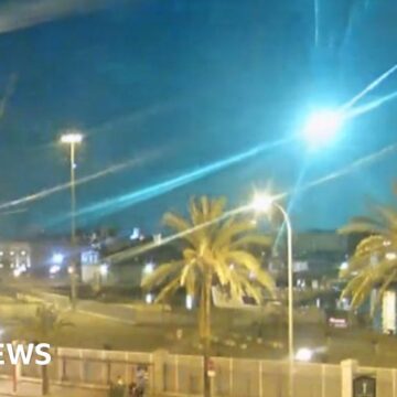 Watch: Blue fireball lights up skies over Spain