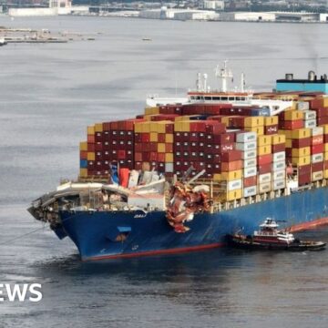 Dali: Ship that hit Baltimore bridge on the move again