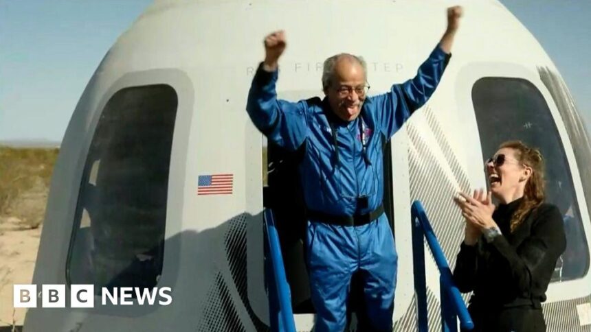 Decades after training, 90-year-old finally goes to space on Blue Origin flight