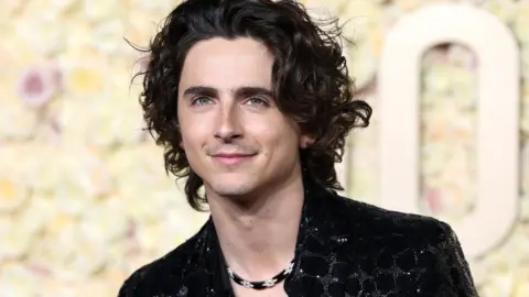 Reuters Timothée Chalamet attends the 81st Annual Golden Globe Awards in Beverly Hills, California, U.S., January 7, 2024.