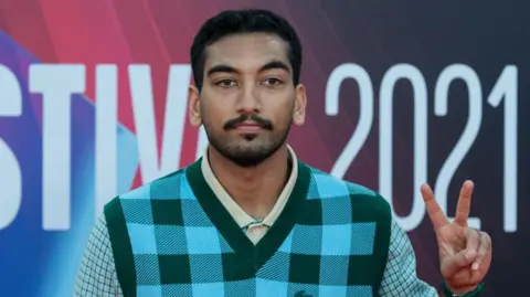 Getty Nabhaan Rizwan attends the UK film premiere of 'The French Dispatch' at the Royal Festival Hall during the 65th BFI London Film Festival in London, United Kingdom on October 10, 2021