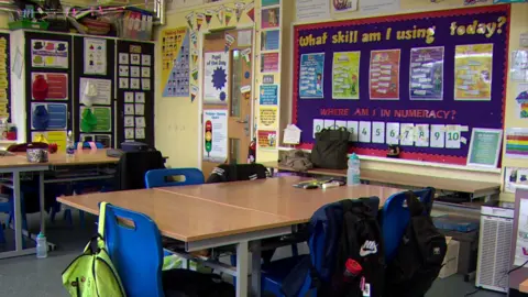 Classroom in St Paul's Primary School