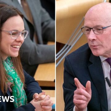 Kate Forbes backs John Swinney for first minister