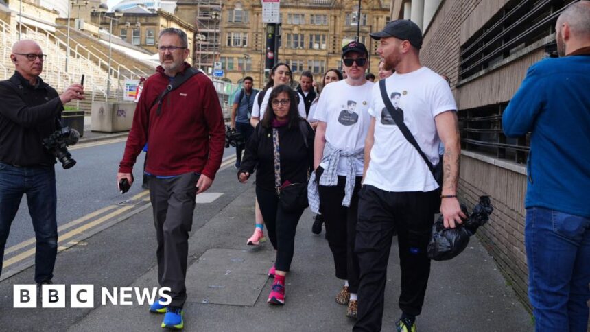 Arena victim's mum's 200-mile walk to demand new law