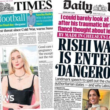 The Papers: PM's pre-election speech and Nigeria 'mad for Meghan'