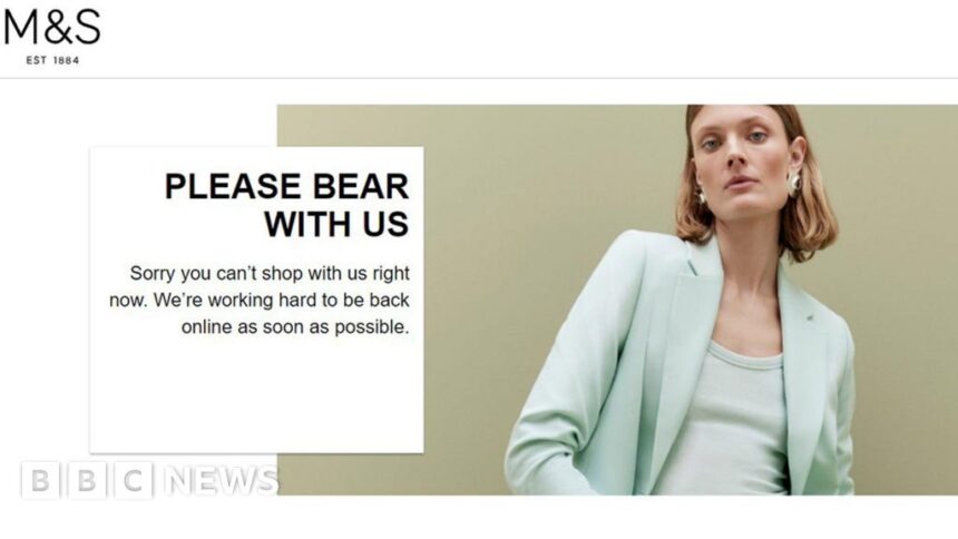 M&S website and app down