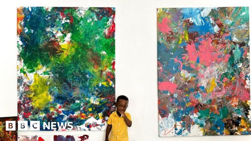 Ghanaian toddler sets record as youngest male artist