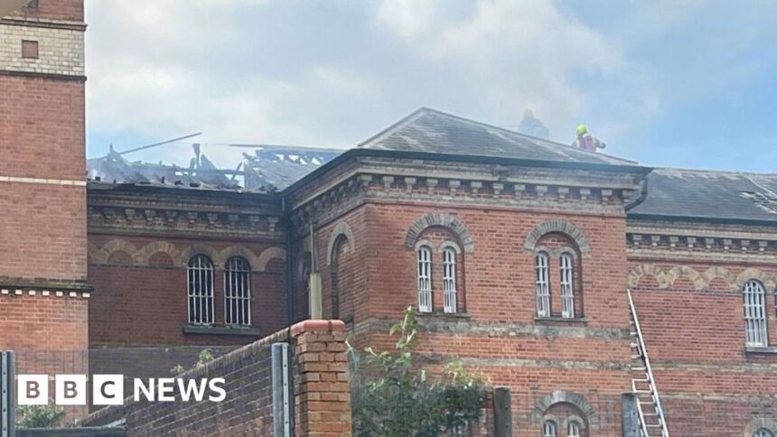 Fire breaks out at former Broadmoor Hospital site