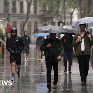 Amber warnings issued for heavy rain and flooding