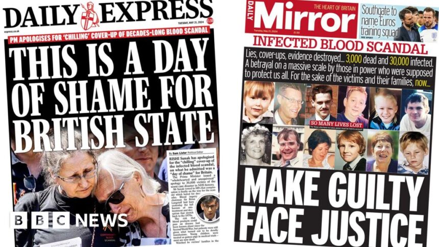 The Papers: 'A day of shame for the British state'