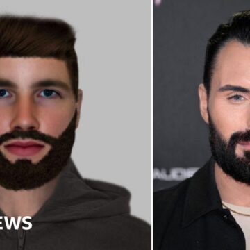 Rylan Clark reacts after he is compared to e-fit