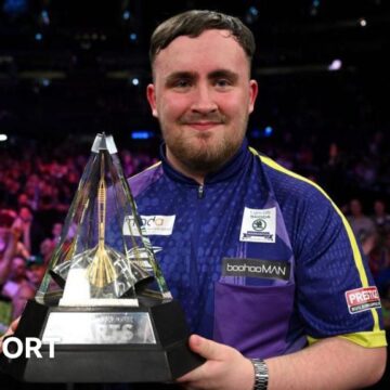 Luke Littler: Teenager wins Premier League Darts title to continue rise