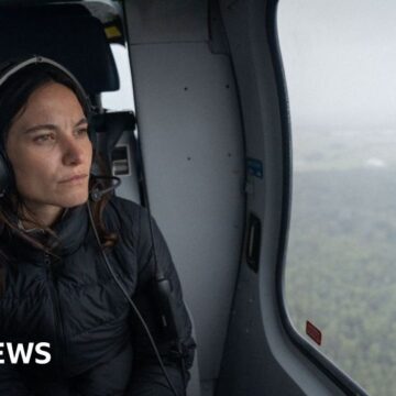 Brazil floods: On board a rescue helicopter