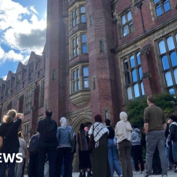 Gaza war protesters barricade themselves inside Newcastle University