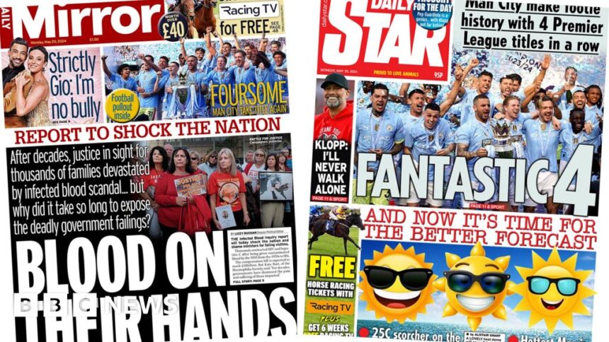 The Papers: 'Blood on their hands' and 'Fantastic 4'