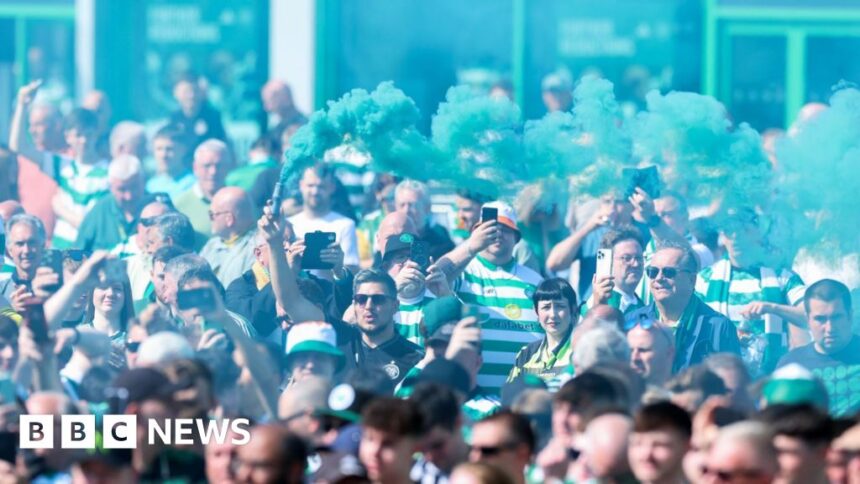 Crowds expected in Glasgow as Celtic fans mark title win