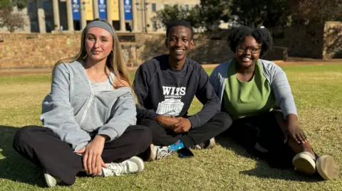 Ed Habershon/BBC (L-R): Silka Graetz; Lerato Setsiba; Nobuhle Khumalo