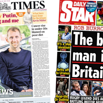 ‘Tory gender laws vow’ and ‘Brave Rob Burrow’
